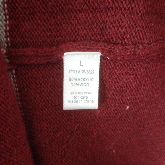 Active USA color block NWT sweater sz L - Picture 5 of 6